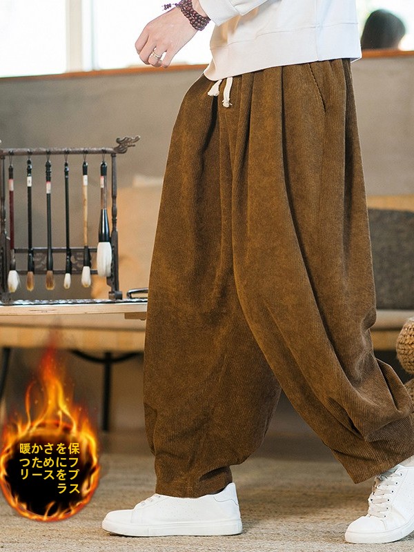 Corduroy Pant Warm - Corduroybroek voor heren, gevoerd, losse, casual