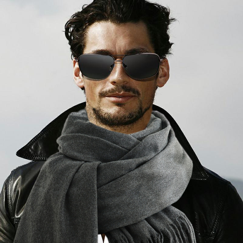 Wool Scarf Men - Mode Sjaal Man Winter Warm Zacht