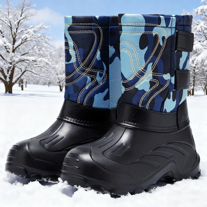 Waterproof Winter Boot - Heren Camo High-Top Winter Snowboots Synthetisch