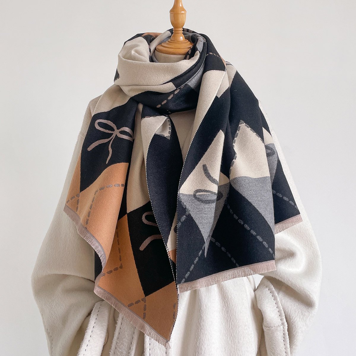 Dames Imitatie Kasjmier Sjaal  - Cashmere Pashmina Wrap recensie en prijs