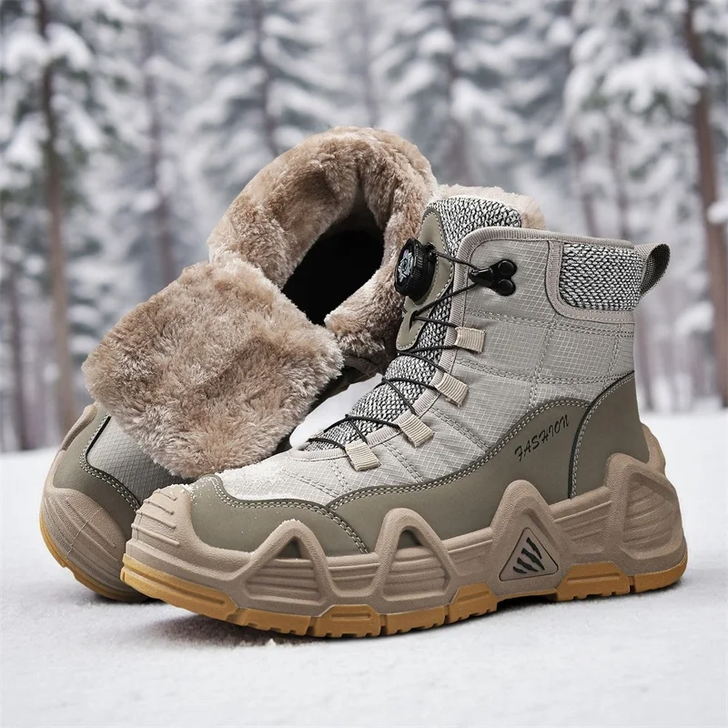 Warm bont outdoor heren gevech - Waterproof Winter Boot recensie en prijs