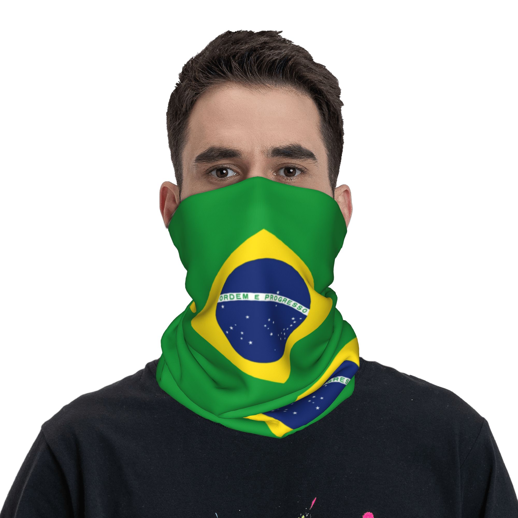 Aangepaste Brazilië Vlag Banda - Neck Gaiter Fleece recensie en prijs