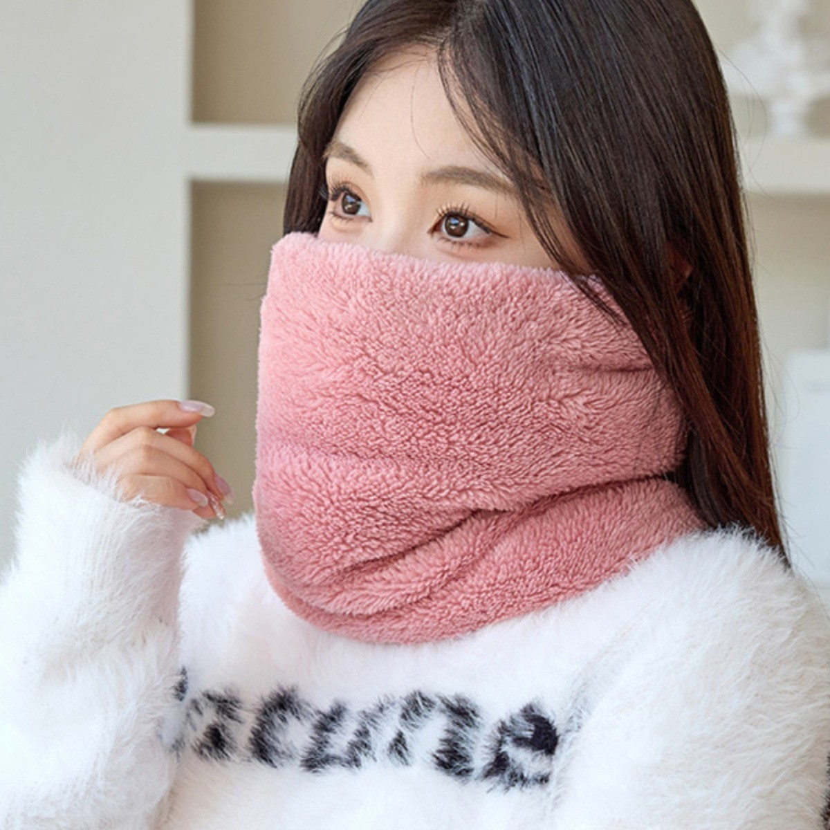 Nieuwe effen kleur met fleece  - Neck Gaiter Fleece recensie en prijs