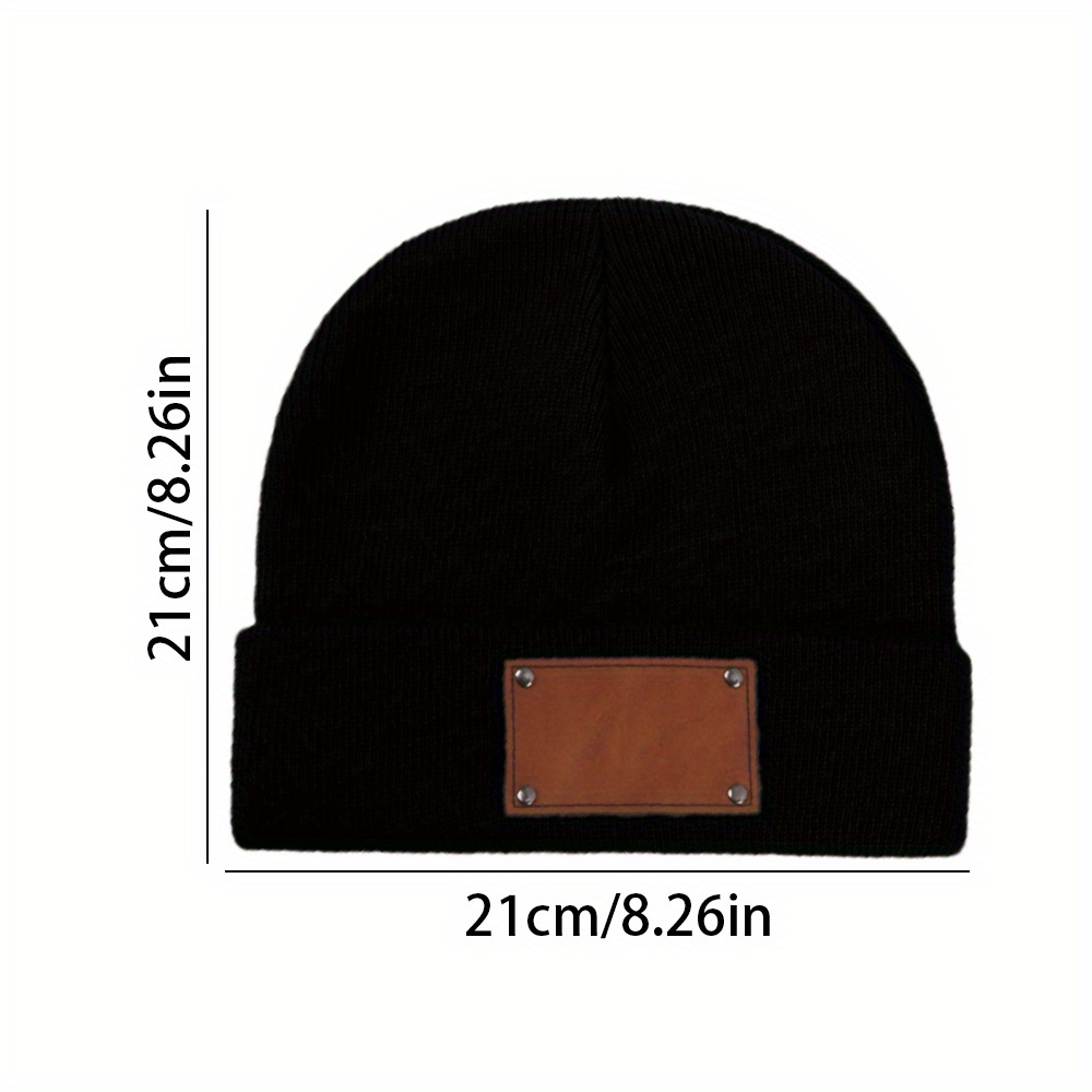 Op maat gemaakte leren patchmu - Knit Beanie Hat Warm recensie en prijs