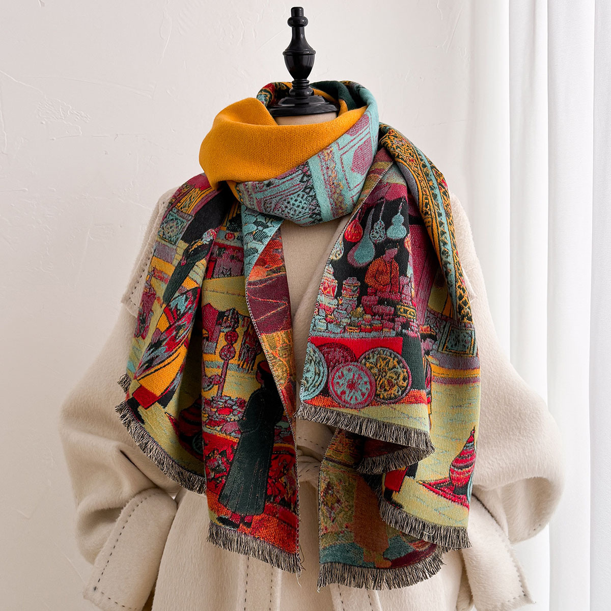 Dames Imitatie Kasjmier Sjaal, - Cashmere Pashmina Wrap recensie en prijs