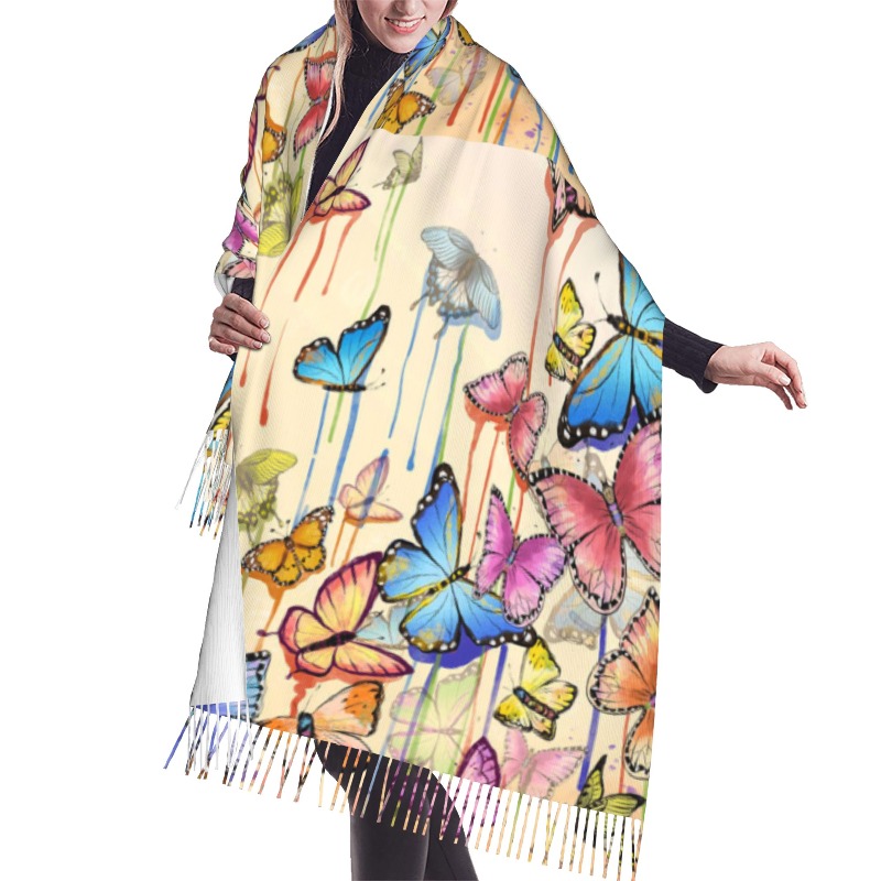 Retro Vlinder Winter Kasjmier  - Cashmere Pashmina Wrap recensie en prijs