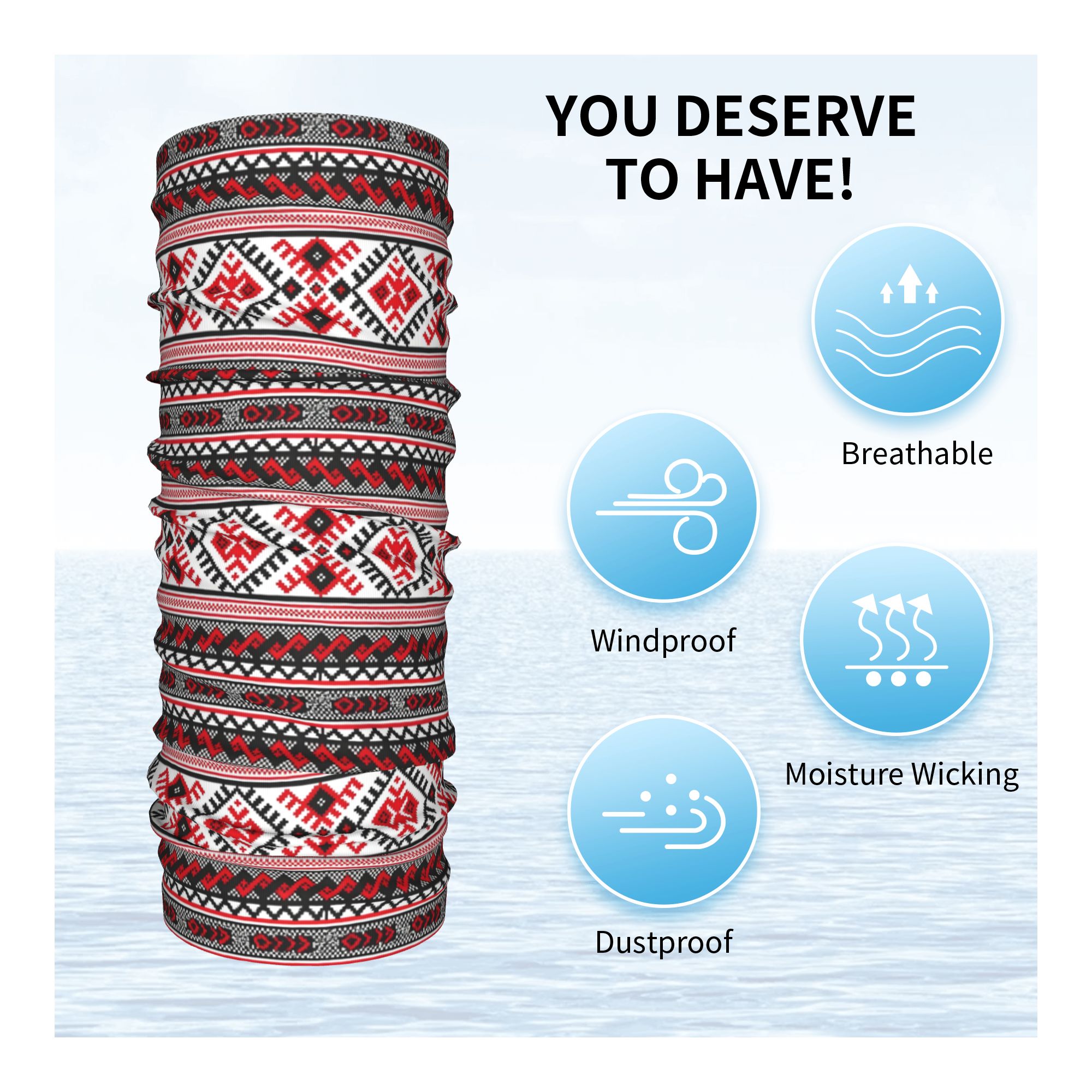 Aangepaste Oekraïense Vyshyvan - Neck Gaiter Fleece recensie en prijs