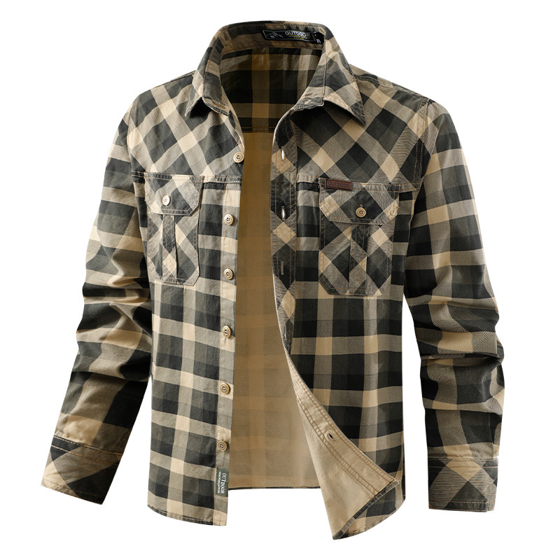 Heren geruite casual overhemde - Flannel Shirt Lined recensie en prijs