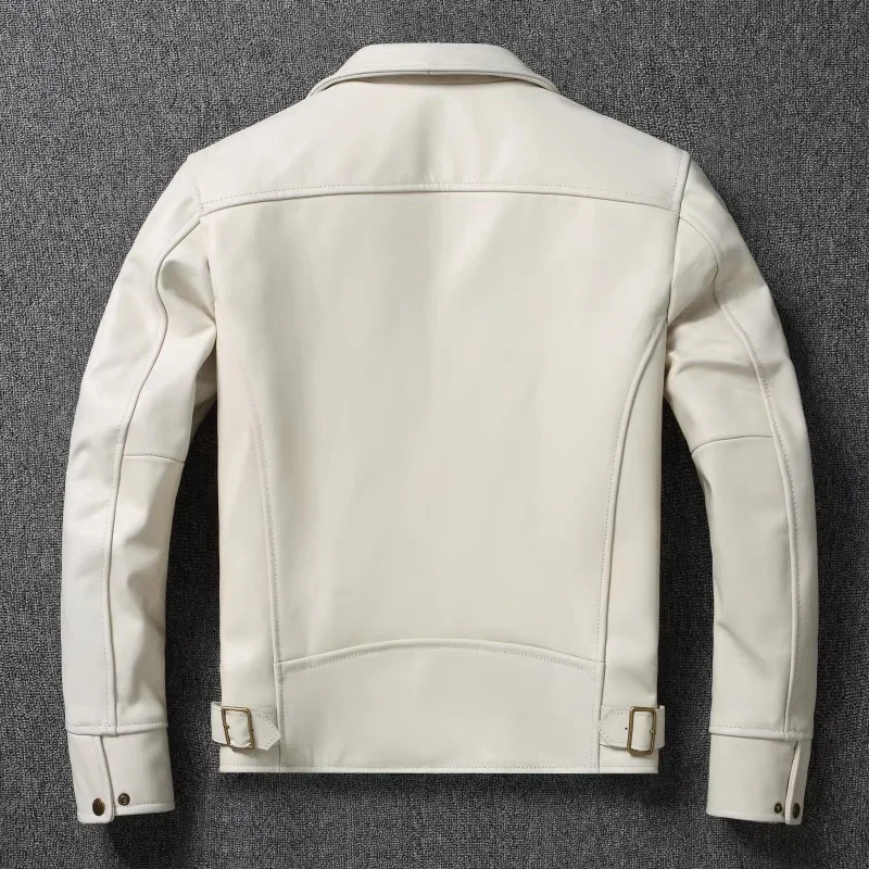 Heren Echt Leren Jas Wit Rever - Down Jacket Packable recensie en prijs