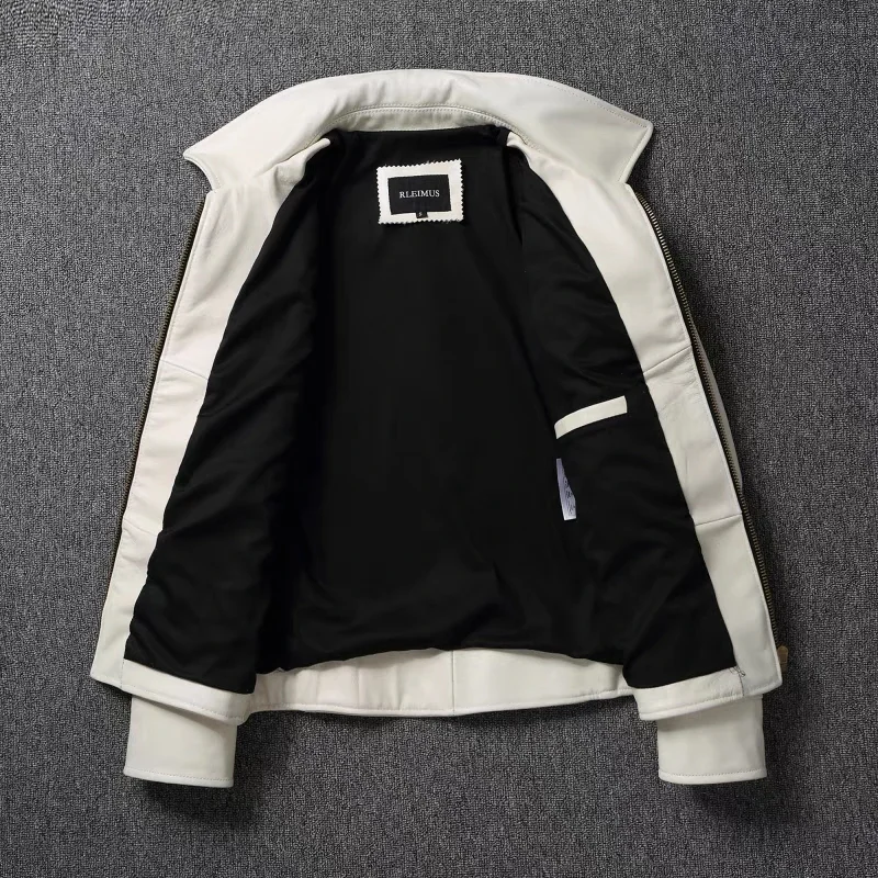 Heren Echt Leren Jas Wit Rever - Down Jacket Packable recensie en prijs