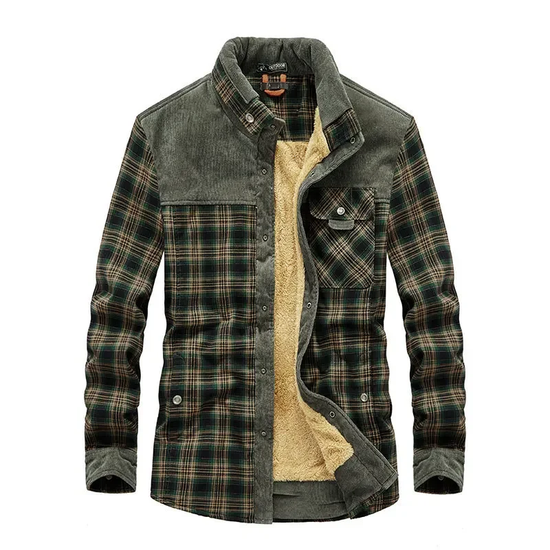 Mannen Plaid Shirts Winter Jas - Flannel Shirt Lined recensie en prijs